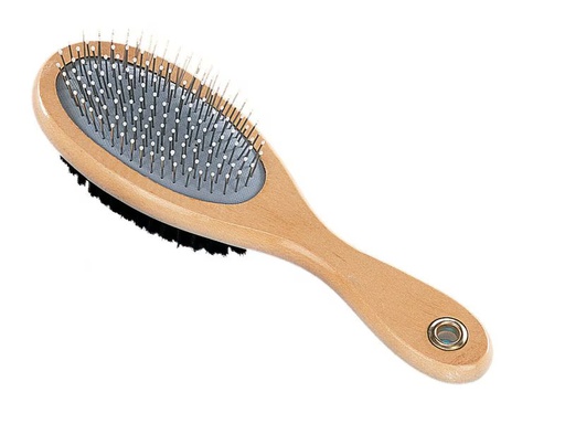 [90353665 1715687] Nobby Nature Line Bürste Gross, Holz, doppelt
