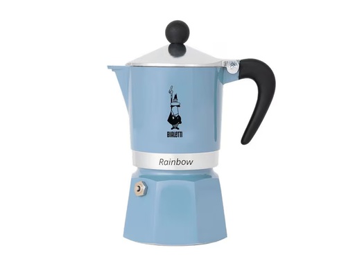 [90353798 1719666] Bialetti Espressokocher Rainbow für 6 Tassen, Blau