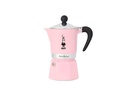Bialetti Espressokocher Rainbow für 3 Tassen, Rosa