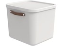 Rotho Aufbewahrungsbox Maloja 40 l, Mistletoe Weiss