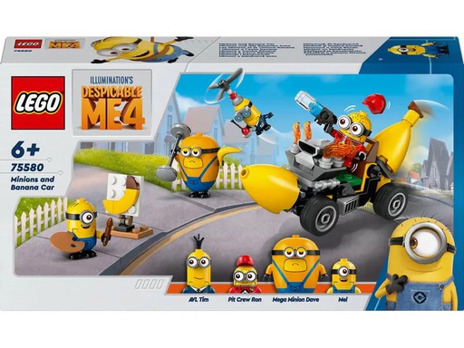 [90354005 1715282] LEGO® Despicable Me 4 Minions und das Bananen-Auto 75580
