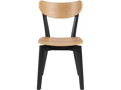 [90354018 1702444] AC Design Stuhl Roxby 2 Stück, Nature/Schwarz
