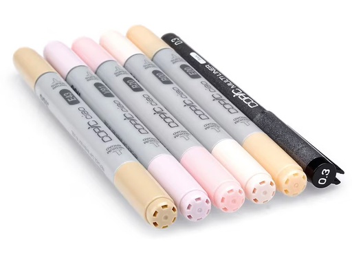 [90354108 1710103] Copic Grafikmarker Ciao 5+1 Set Portrait colours 1