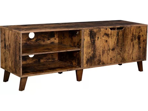 [90354111 1718843] VASAGLE TV-Möbel mit 2 Ablagen 140 x 40 x 50 cm, Braun