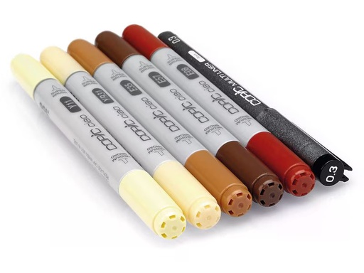 [90354117 1710109] Copic Grafikmarker Ciao 5+1 Set Hair Tones 1
