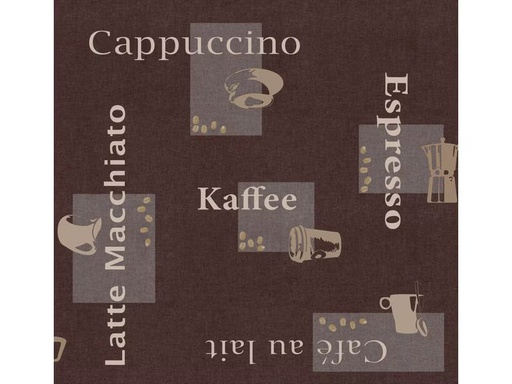 [90354150 1726480] d-c-table Tischdecke Manhattan Cappuccino 110 cm x 1.4 m, Schokolade
