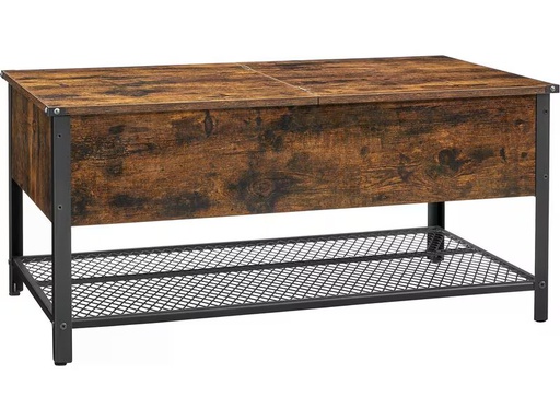 [90354238 1718833] VASAGLE Couchtisch mit klappbarer Platte 100 x 55 x 47 cm