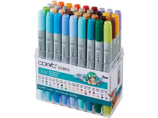 [90354288 1710100] Copic Grafikmarker Ciao 36er Manga-Set