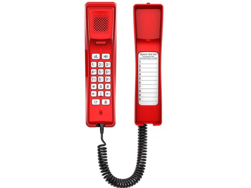 [90354519 1728073] Fanvil Wand-/Tischtelefon H2U Rot