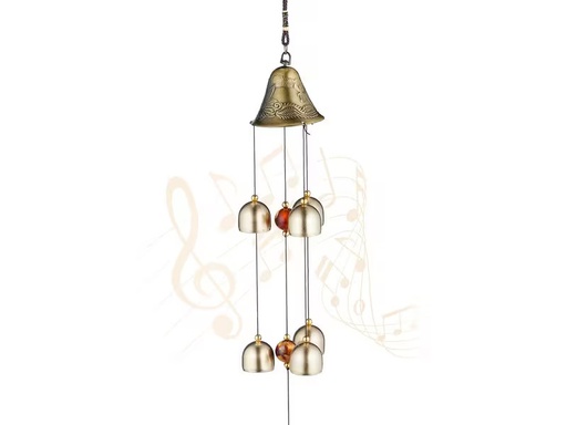 [90358817 1720756] relaxdays Windspiel Feng Shui Glocken 56 cm