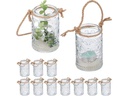relaxdays Windlicht Summer Vintage 10.5 cm, Glas
