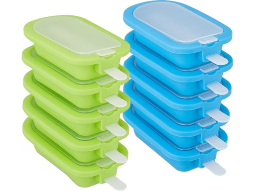 [90359027 1720734] relaxdays Glaceform 10 Stück, Blau/Grün