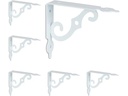 relaxdays Regalträger 6er Set 11 x 14 cm, Weiss