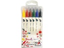 pentel Fasermaler Brush Sign Pen Twin 6 Farben