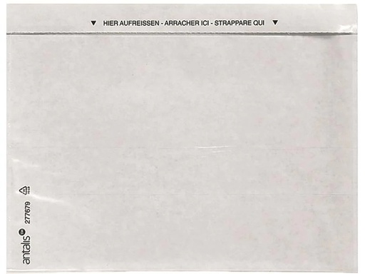 [90056084 1152916] Antalis Dokumententasche C5 ohne Druck, 1000 Stück, Transparent