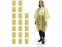 relaxdays Regenponcho 20 Stück, Gelb