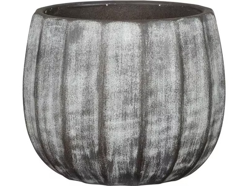 [90360231 1727555] scheurich Blumentopf Runa 2.1 l, Grau