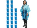 relaxdays Regenponcho 20 Stück, Blau