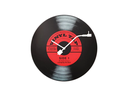 NeXtime Wanduhr Vinyl Tap Ø 43 cm Rot/Schwarz