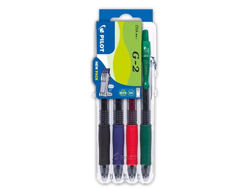 [90056203 1207551] Pilot Gelschreiber G-2 Set2Go Standard 4 Stück