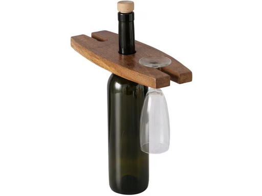 [90361139 1729250] Boltze Flaschenträger Jagger für 1 Flasche, Mangoholz