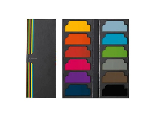 [90005620 1104220] Semikolon Page Marker In 12 Farben 6 x 16 cm
