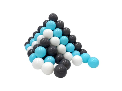 [90056469 1027270] Knorrtoys Bälle Creme, Grau, Hellblau 100 Stück