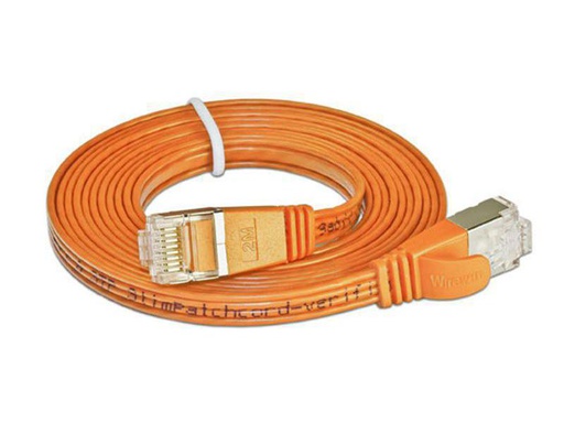 [90056515 314781] SLIM Slimpatchkabel RJ-45 - RJ-45, Cat 6, STP, 0.1 m, Orange