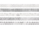 Heyda Washi Tape Weihnachten Glänzend Silber