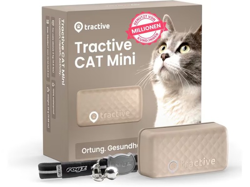 [90364601 1740679] tractive GPS-Tracker CAT Mini LTE, Braun