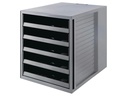 HAN Schubladenbox Karma A4 Schrank-Set, Grau