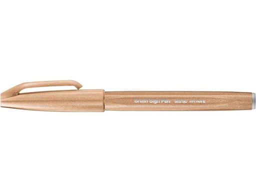 [90056973 1173098] pentel Filzstift Brush Sign Pen 1 Stück, Walnussbraun