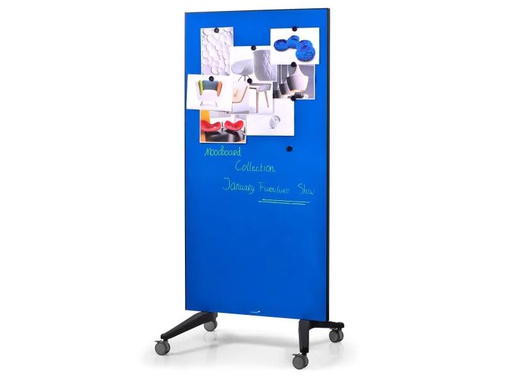 [90057123 918045] Legamaster Magnethaftendes Glassboard 175 cm x 95 cm, Blau