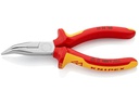 Knipex Flachrundzange 160mm/1000V/40° mit Schneide verchromt