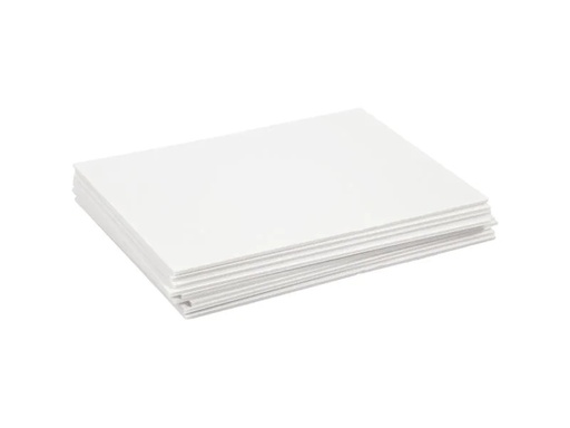 [90057331 1058028] Creativ Company Moosgummi-Set Schaumstoffplatten A4 10 Stück, Weiss