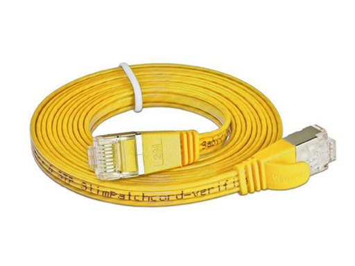 [90057447 314764] SLIM Slimpatchkabel RJ-45 - RJ-45, Cat 6, STP, 15 m, Gelb