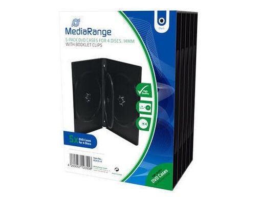 [90057483 109685] MediaRange Hülle DVD 4 Disc