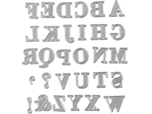 [90057614 1166607] Creativ Company Stanzschablone 2 x 1.5 - 2.5 cm, Alphabet