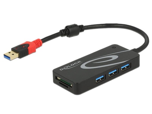 [90057688 577588] Delock Dockingstation USB 3.1 - 3x Typ-A + SD / Micro SD Reader
