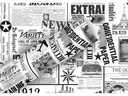 Braun + Company Geschenkpapier News Schwarz, 70 cm x 2 m