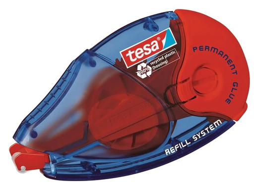[90057887 266182] tesa Kleberoller ecoLogo Permanent 1 Stück, Rot