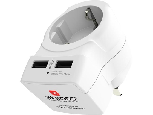 [90057960 1026273] SKROSS Reiseadapter EU – UK