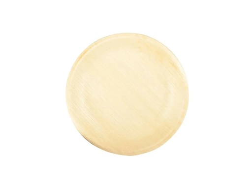[90058075 598982] Papstar Einwegteller Palmblatt 18.5 cm, 25 Stück, Beige