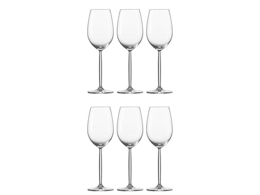 [90058338 401630] Schott Zwiesel Weissweinglas Diva 300 ml, 6 Stück, Transparent