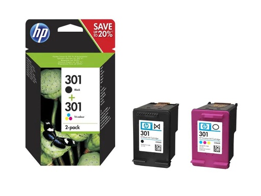 [90058485 416359] HP Combopack Nr. 301 (Tinte N9J72AE) C/M/Y/BK