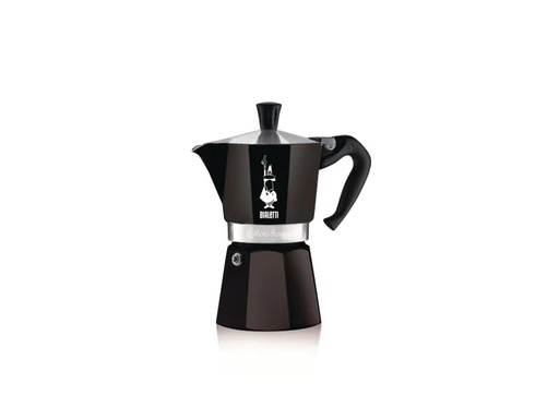 [90005850 553894] Bialetti Espressokocher Moka Express 6 Tassen, Schwarz