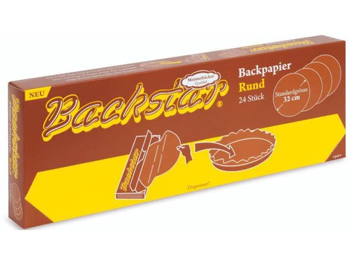 [90058816 848788] Backstar Backpapier Rund 24 Stück