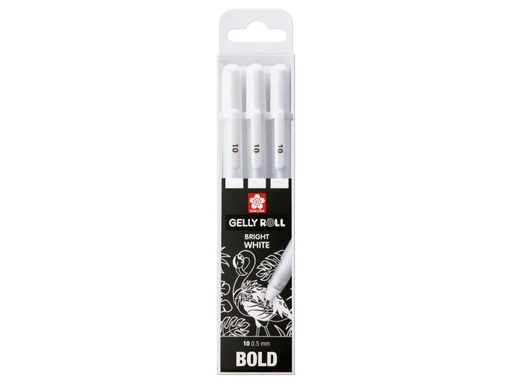 [90058839 1065418] Sakura Gelschreiber Gelly Roll Basic 3er-Set Breit, Weiss