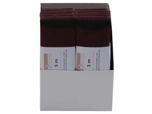 [90058951 641009] GOLDINA Textilband 40 mm x 3 m, Braun, 1 Stück