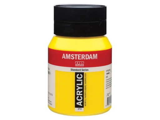 [90059045 995949] Amsterdam Acrylfarbe Standard 272 Gelb transparent, 500 ml